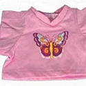 T-Shirt, Purple w Butterfly